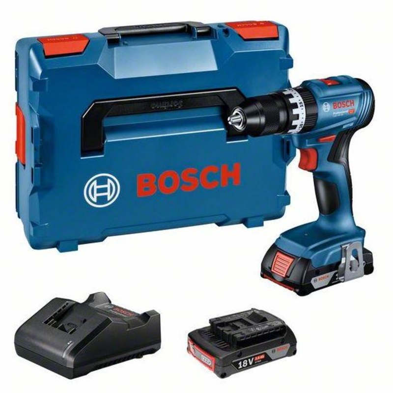 Bosch E-STOCK Professional GSB 18V 45 Combi Drill 2 x 2.0ah In L boxx 06019K3371930