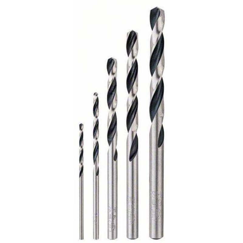 Bosch HSS Twist Drill Bit PointTeQ 5pcs Set 2 – 6 mm 2608577345