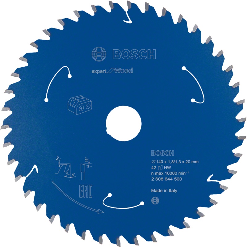 Bosch Professional Wood Circular Saw Blade 140×1.8/1.3×20 T42 2608644500