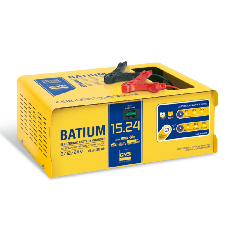 GYS 024588 Batium 15.24 Car Battery Charger Automatic Microprocessor Controlled