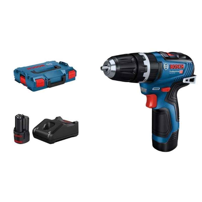 Bosch E-STOCK GSB 12V-35 2x 3.0Ah Combi Drill 06019J9070