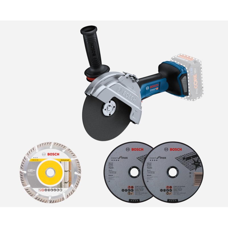 Bosch E-STOCK GWS 18V-180 P Cordless Angle Grinder 06019H6L01