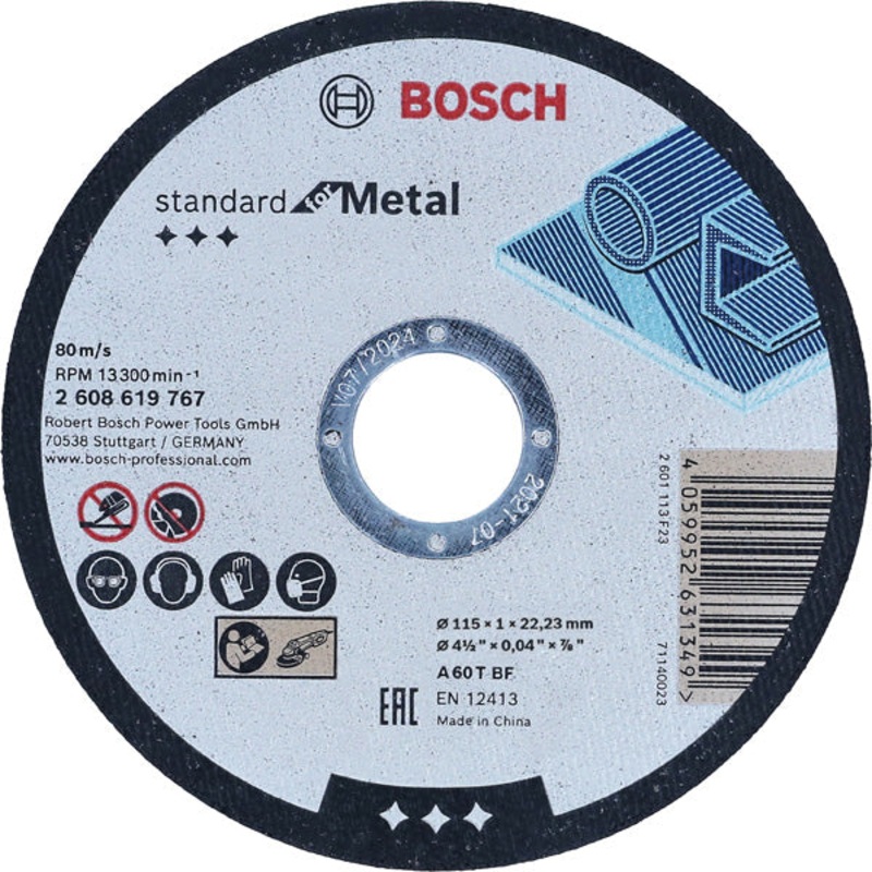 Bosch Professional Metal Straight Cutting Disc 115mm 2608619767