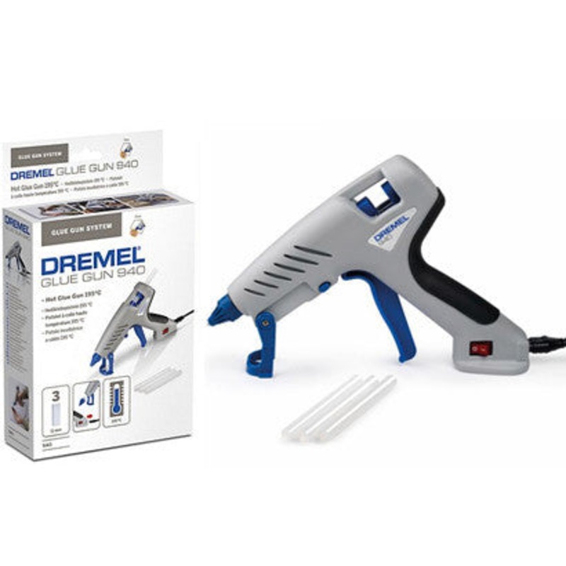 Dremel 940 3 Hot Glue Stick Gun High Tmp Anti Drip 11mm F0130940JB