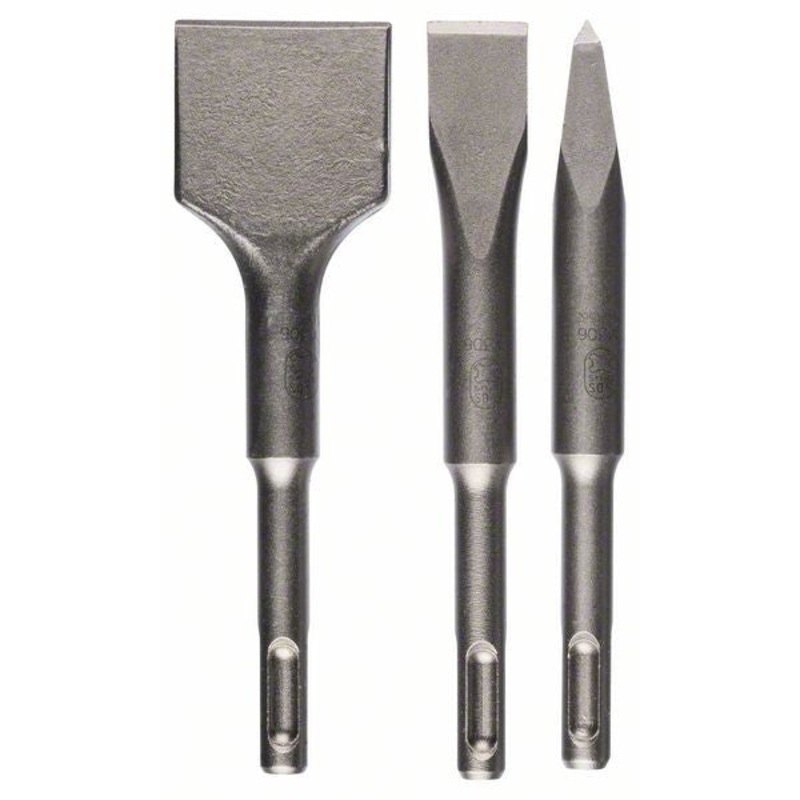 Bosch 3 piece SDS plus stubby chisel set 140; 140×20;140×40 mm 2608690180