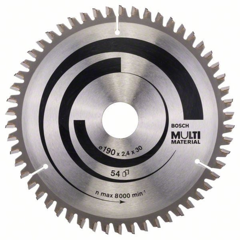 Bosch Multi Material circular saw blade 190 x 30 x 2.4 mm. 54 2608640509