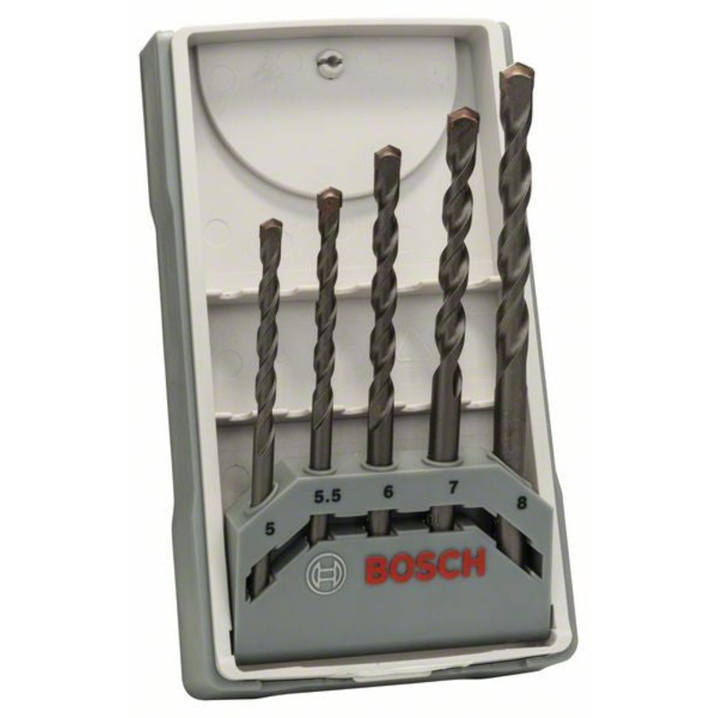 Bosch 5 piece CYL 3 concrete drill bit set 5; 5.5; 6; 7; 8 mm 2607017081