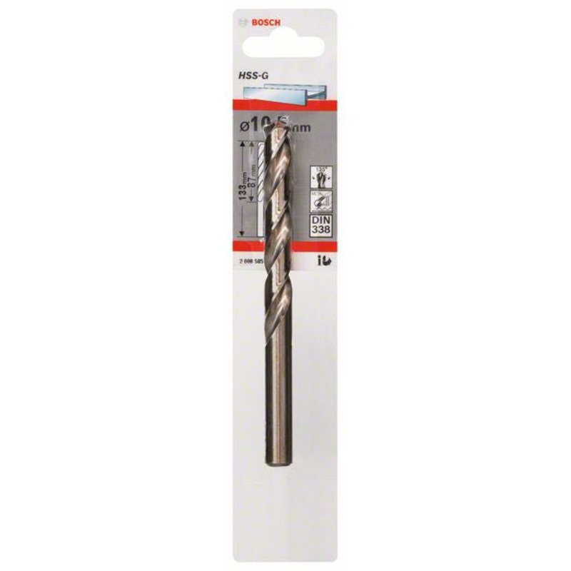 Bosch Metal drill bits HSS G. DIN 338 10.5 x 87 x 133 mm 2608585937