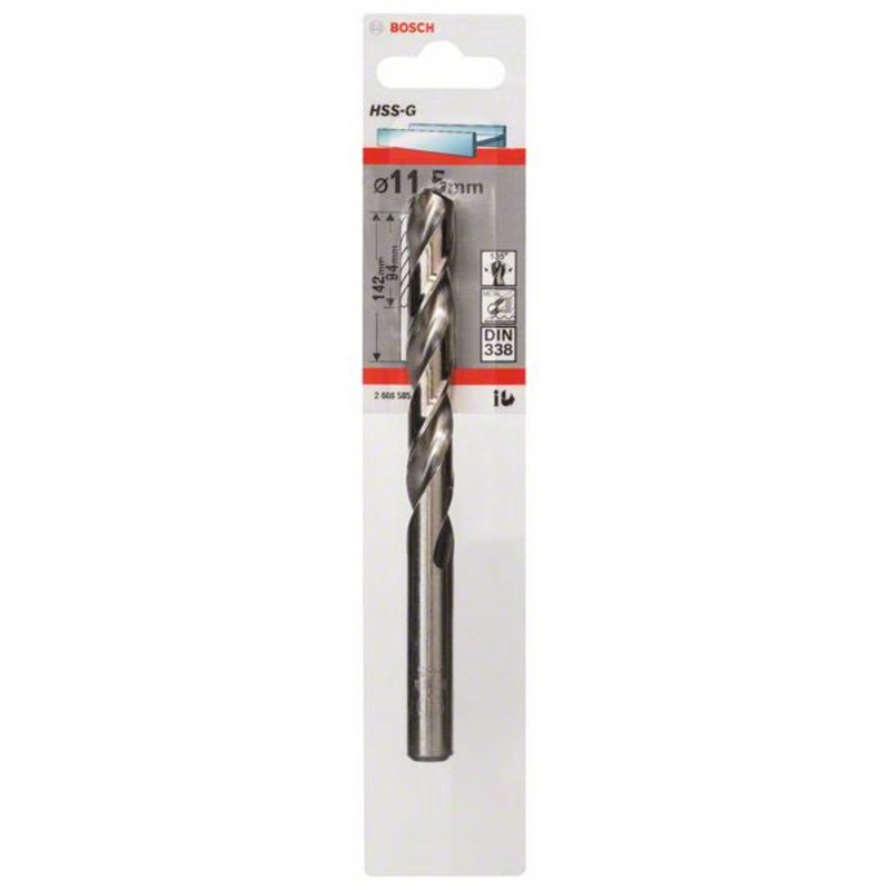 Bosch Metal drill bits HSS G. DIN 338 11.5 x 94 x 142 mm 2608585939