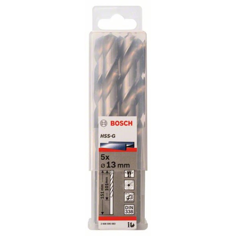 Bosch Metal drill bits HSS G. DIN 338 13 x 101 x 151 mm 2608595083