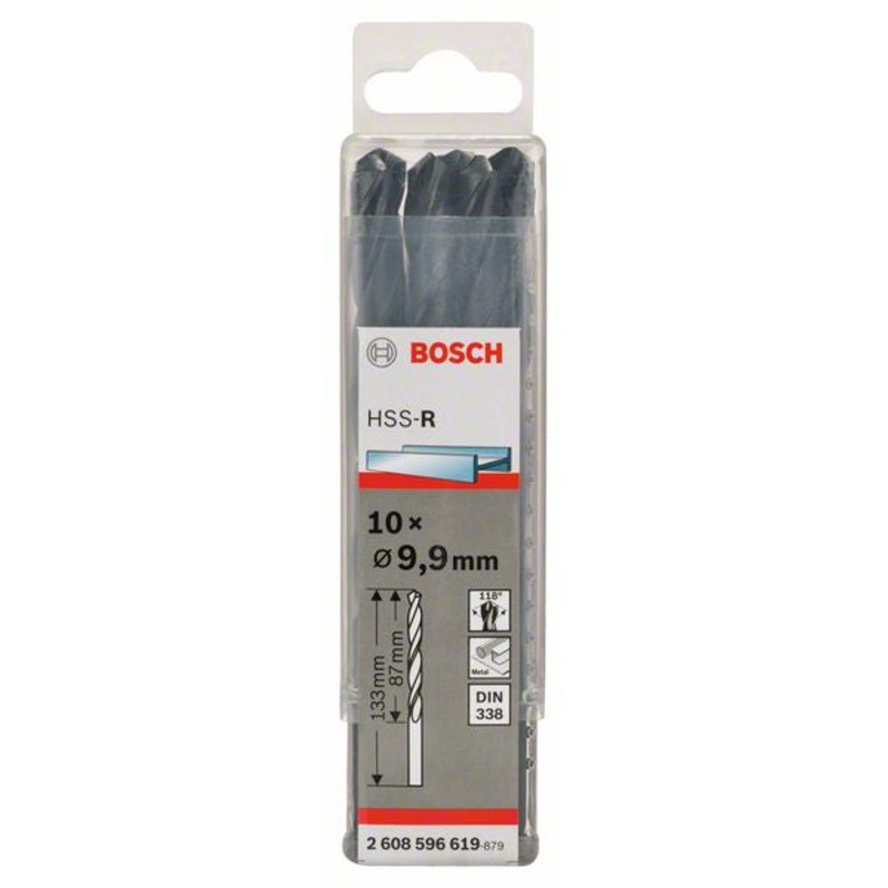 Bosch Metal drill bits HSS R. DIN 338 9.9 x 87 x 133 mm 2608596619