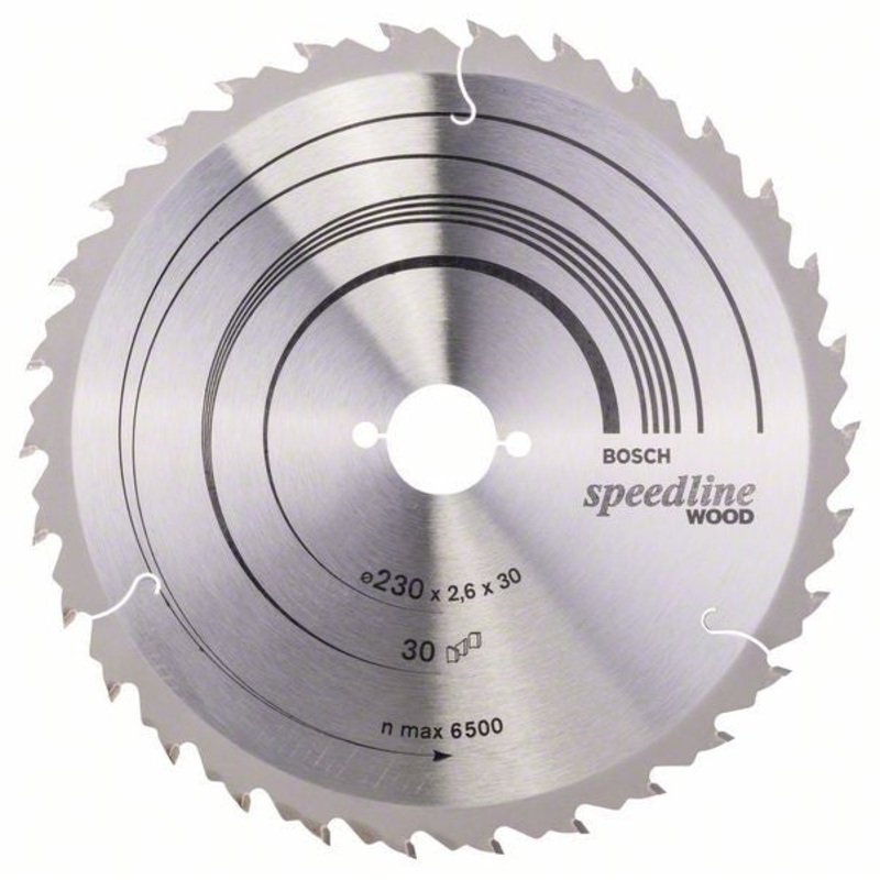 Bosch Circular saw blade Speedline Wood 230 x 30 x 2.6 mm. 30 2608640805