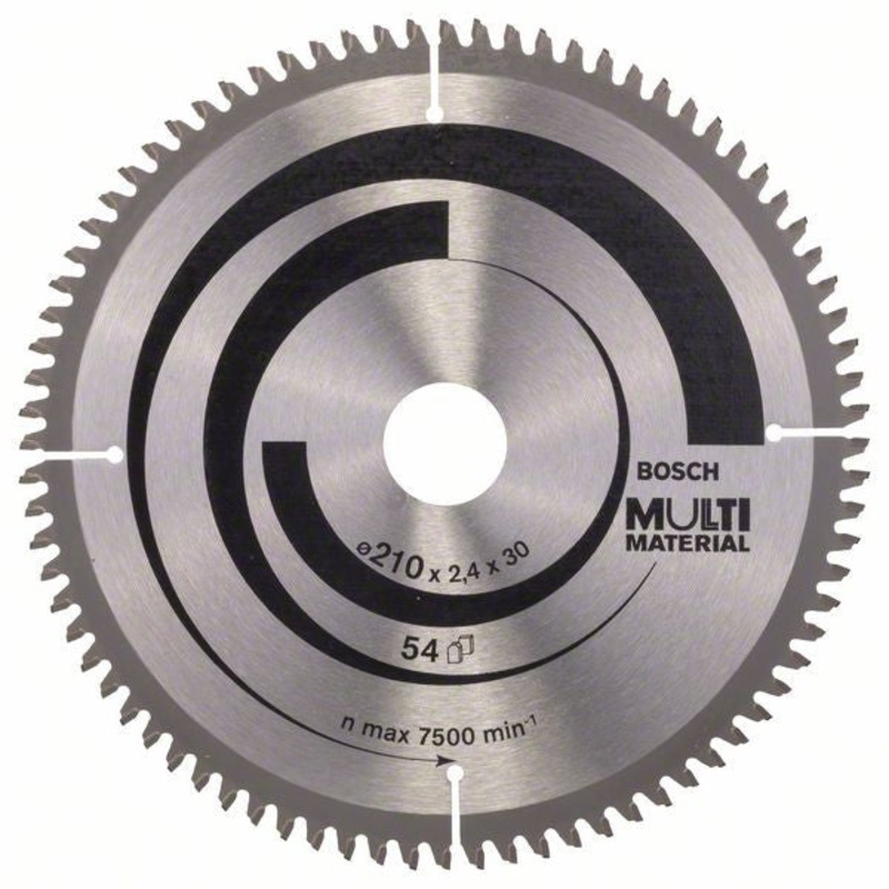 Bosch Multi Material circular saw blade 210 x 30 x 2.5 mm. 80 2608640445