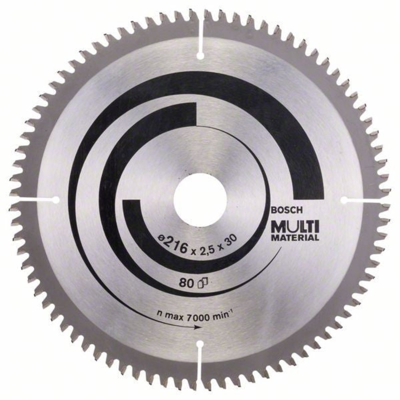 Bosch Multi Material circular saw blade 216 x 30 x 2.5 mm. 80 2608640447