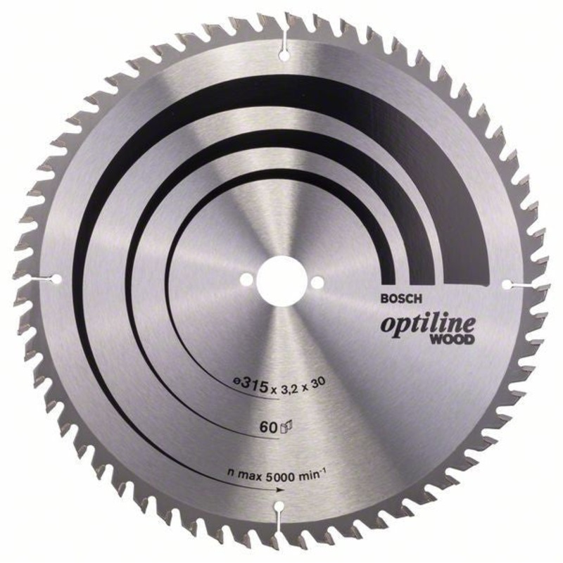 Bosch Optiline Wood circular saw blade 315 x 30 x 3.2 mm. 60 2608640651