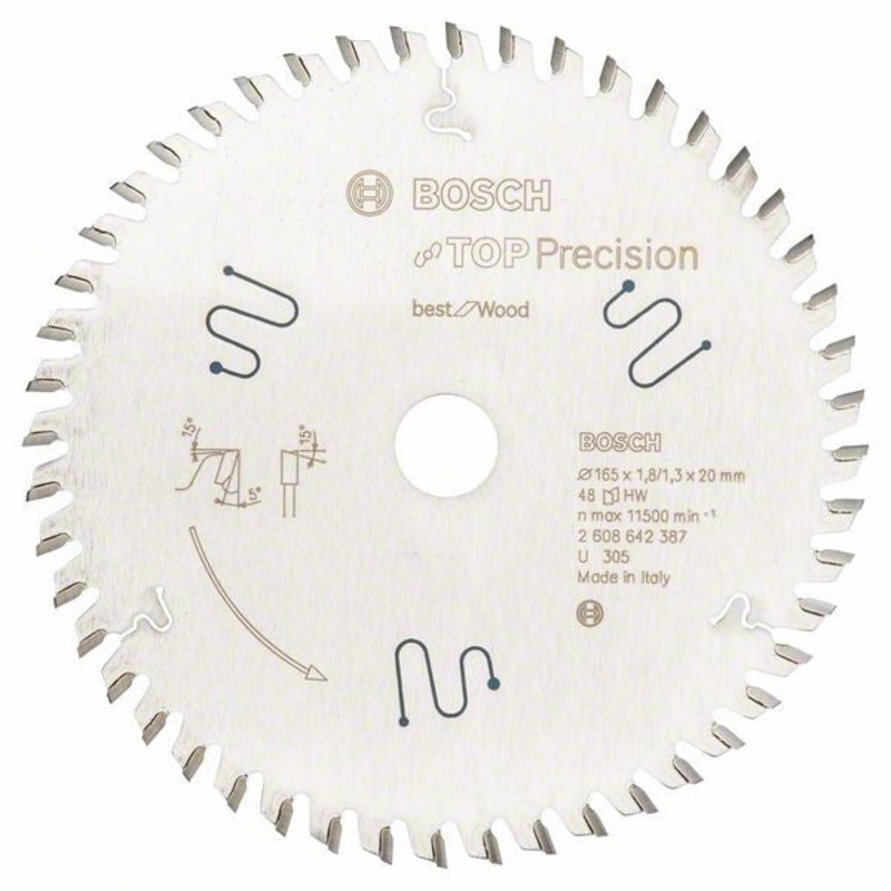 Bosch Top Precision Best for Multi Material circular saw blade 165 x 20 x 1.8 mm. 56 2608642387