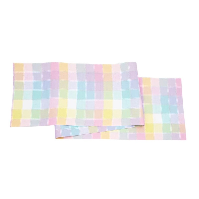 Hana Color Block Plaid Runner