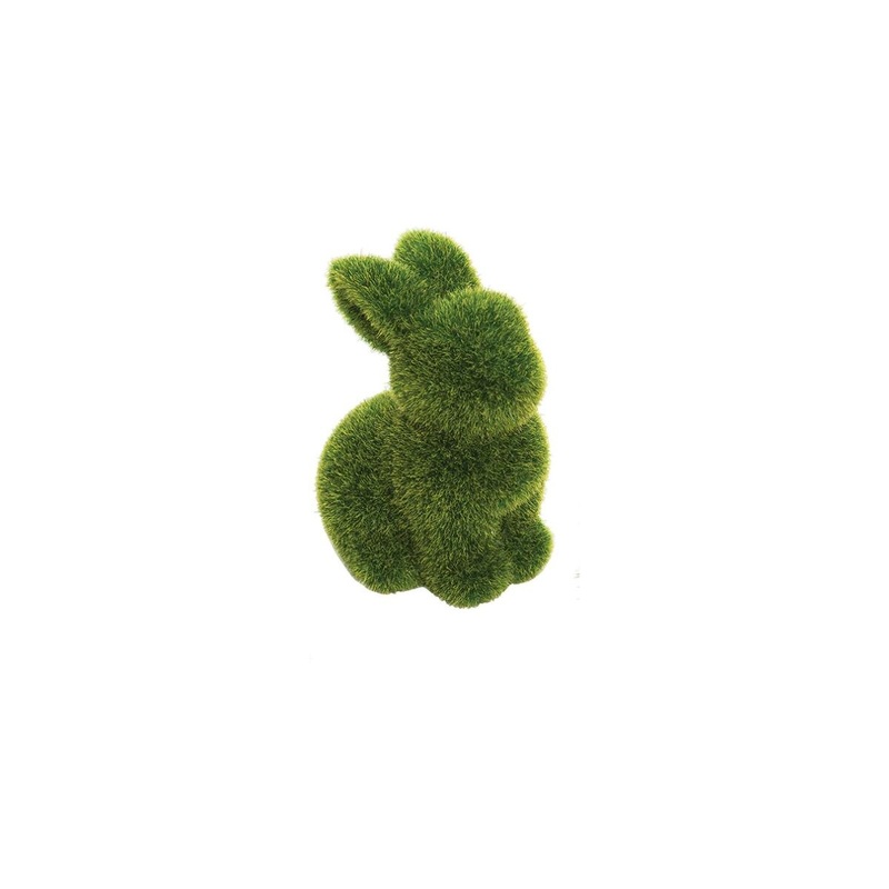 Moss Flocked Bunny Asst.