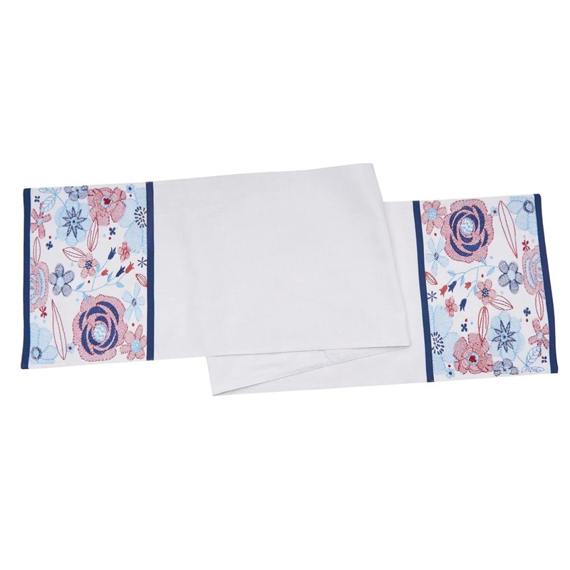 Patriotic Floral Runner