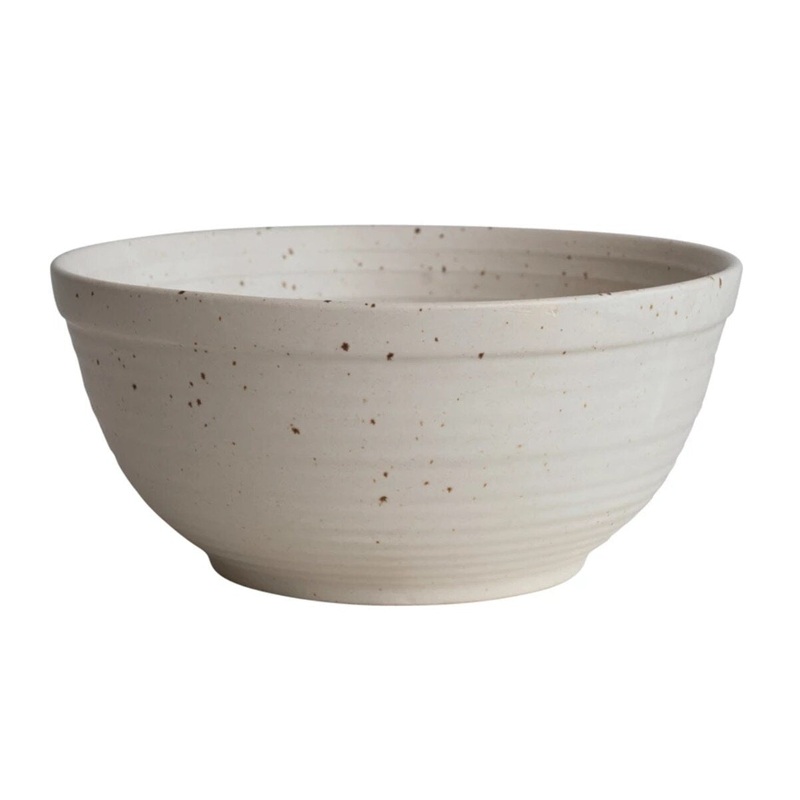 2.5 qt Stoneware Cream Bowl