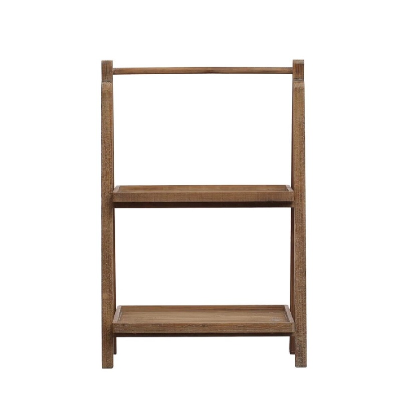 2-Tier Natural Folding Stand