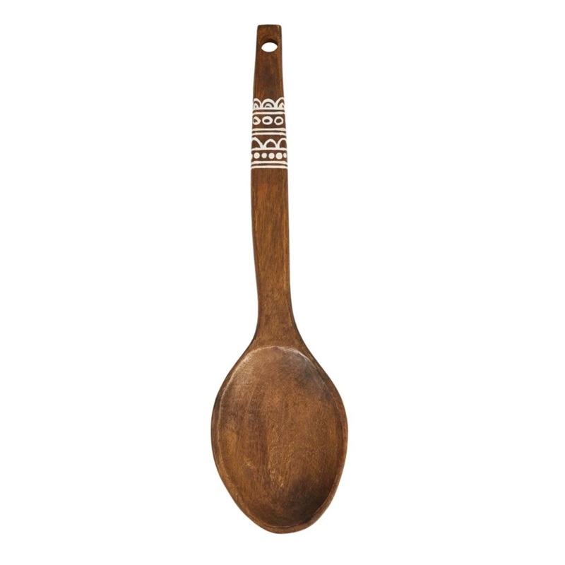 20×5 Wall Hanging Spoon with Hand-Painted Pattern