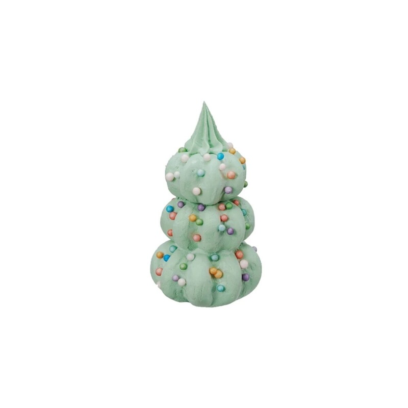 Clay Dough Christmas Tree w/ Foam Bead Ornaments