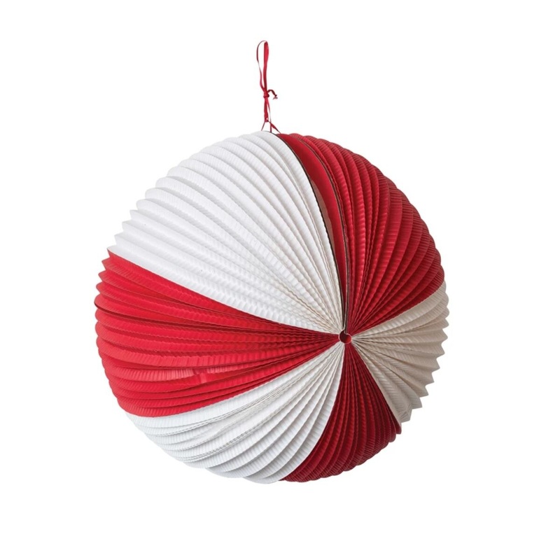 Crinkle Paper Ball Ornament