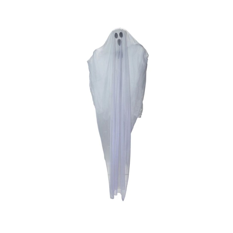 Fabric & Plastic Hanging Ghost with Lights, Sound & Try Me Button
