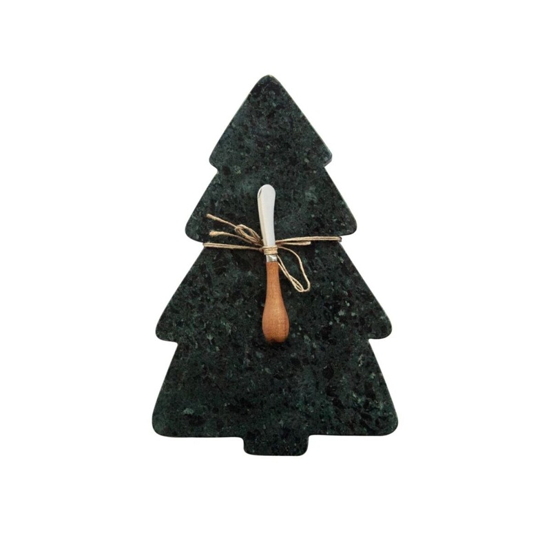 Marble Tree Shaped Cheese/Cutting Board