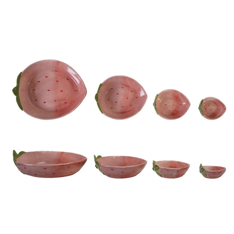 Strawberry Shaped Nesting Bowls Set of 4