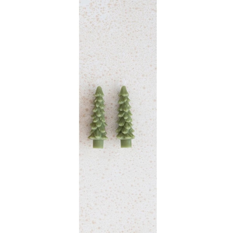 Unscented Tree Shaped Taper candles