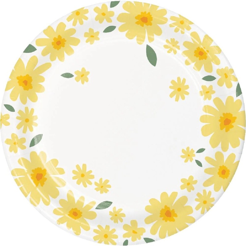 7 Sweet Daisy Paper Plate