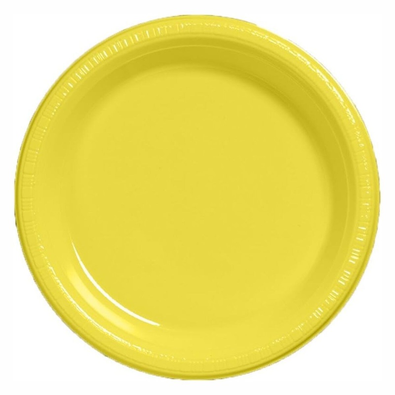 9 Mimosa Plastic Dinner Plates