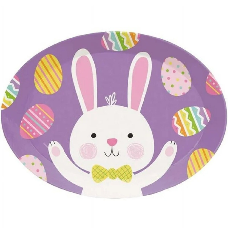 Easter Bunny Oval Tray