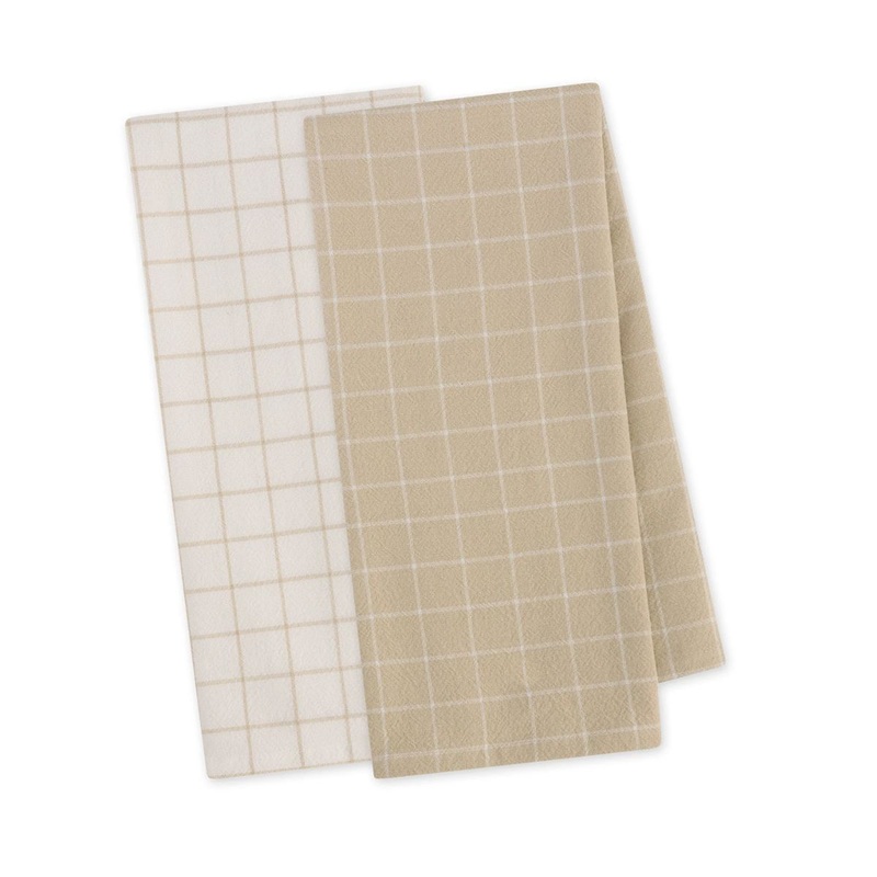 Feather Gray Floursack Dish Towel Set of 2