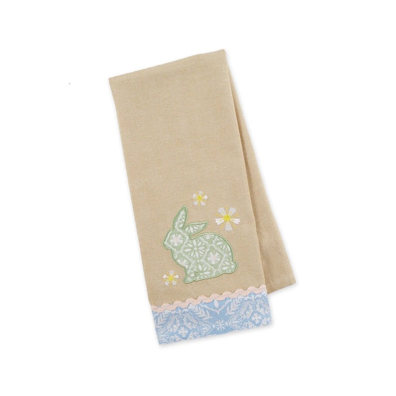 Garden Bunny Dishtowel