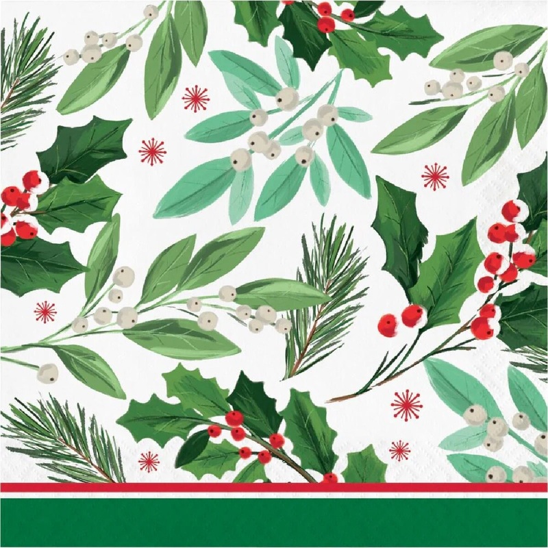 Holly Jolly Luncheon Napkin