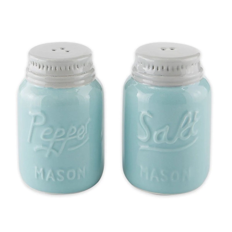 Mason Jar Ceramic Salt And Pepper