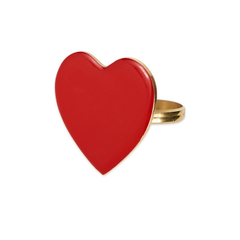Red Heart Napkin Ring