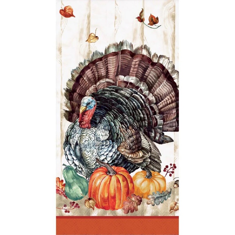 Timeless Turkey Beverage Napkin
