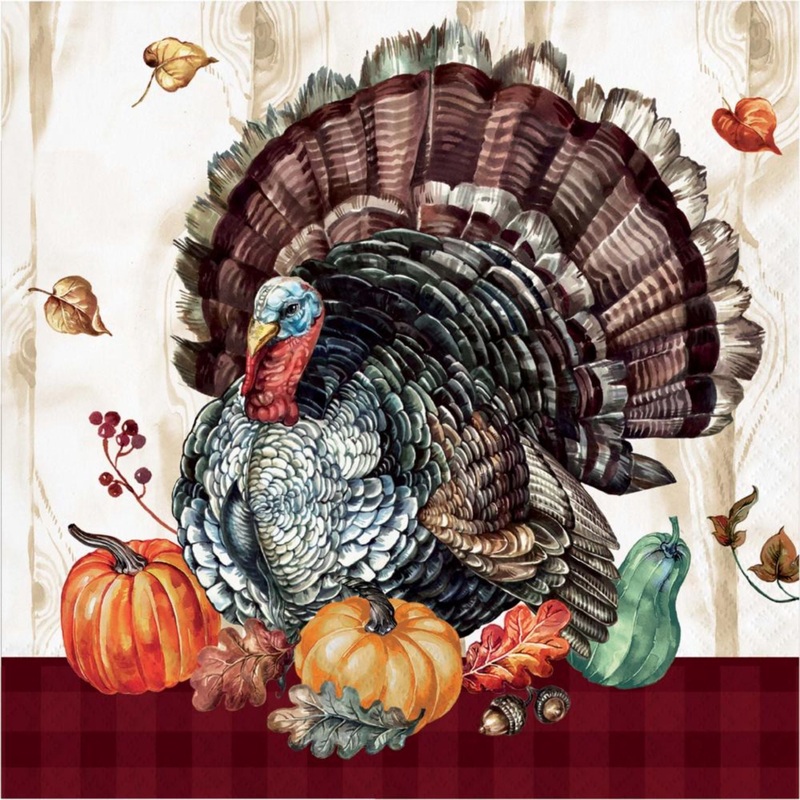 Timeless Turkey Luncheon Napkin