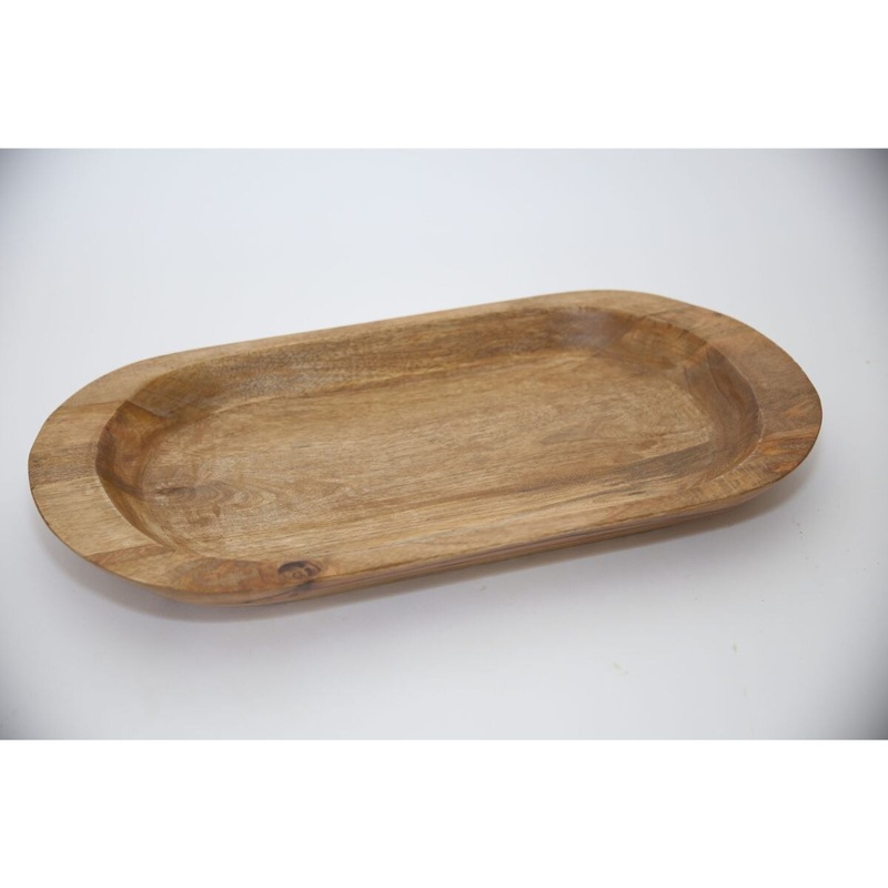 20x12x4 Food Safe Carved Bowl