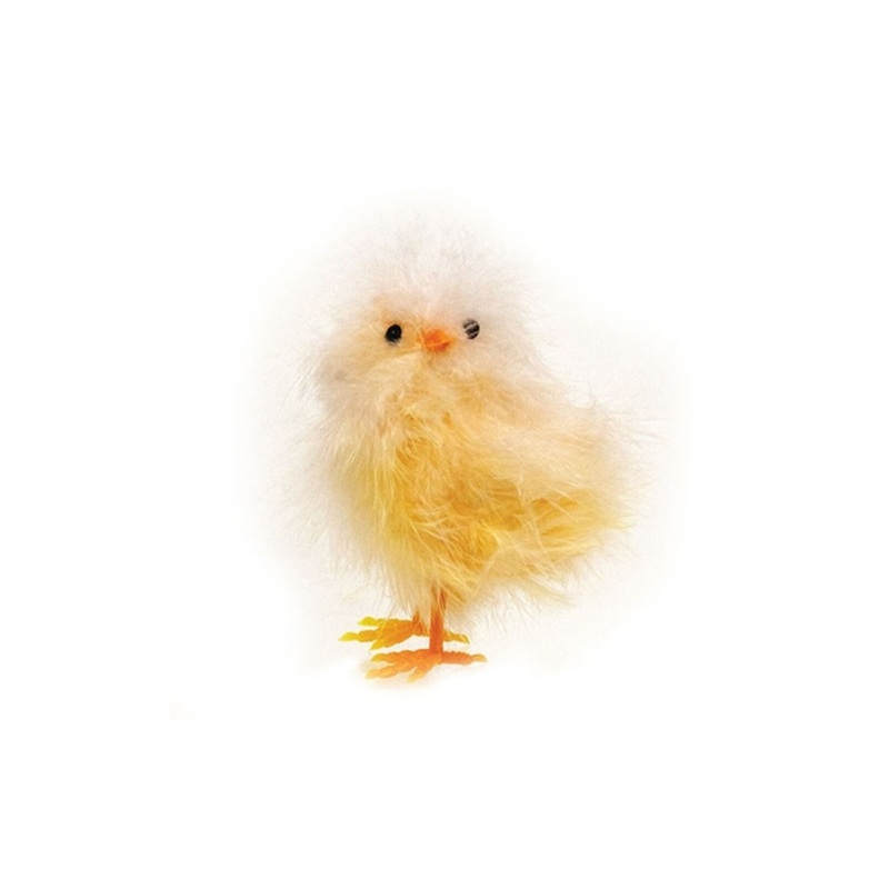 4.5 Fuzzy Chick Table Decor