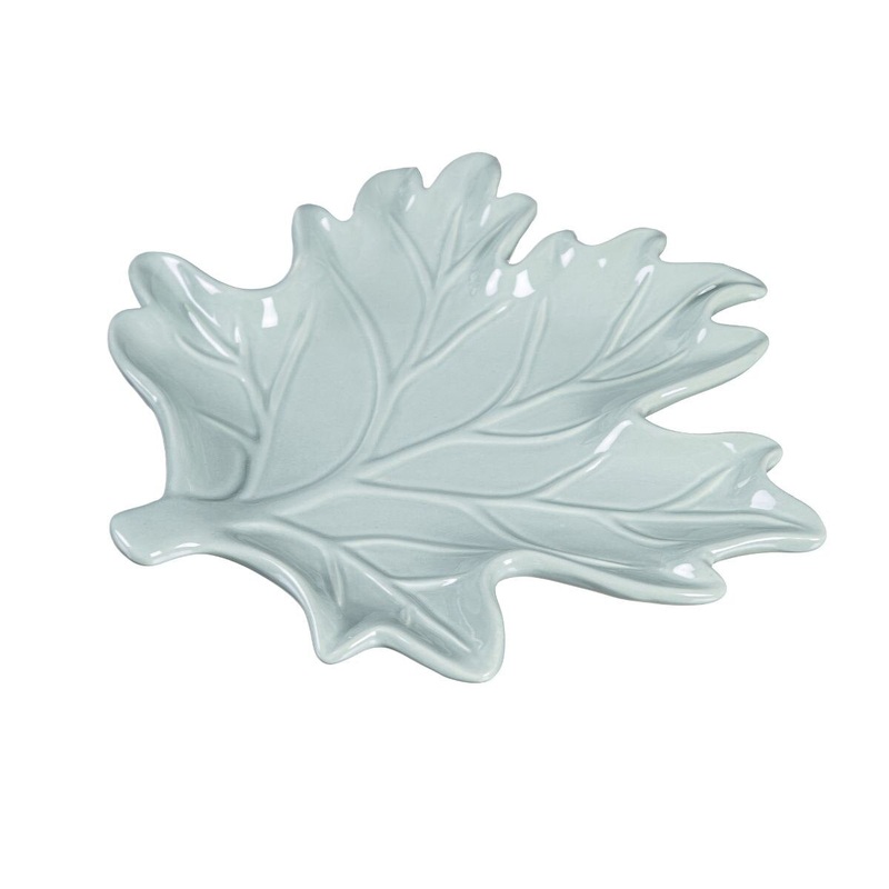 8 Ceramic Leaf Shaped Plate