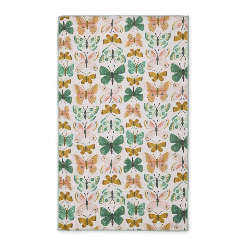 Butterfly Garden Printed Microfiber Dish Towel