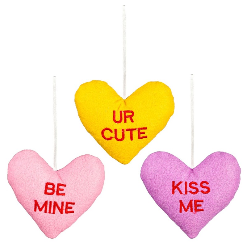 Candy Heart Fabric Hanging Decor