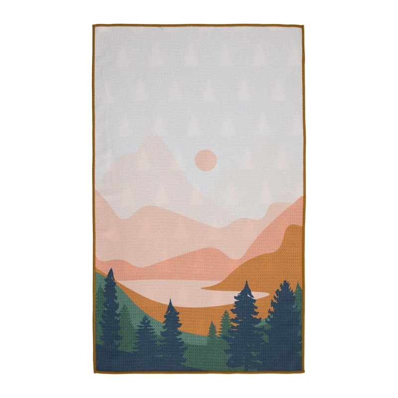 Cascade Sunset Printed Microfiber Dish Towel