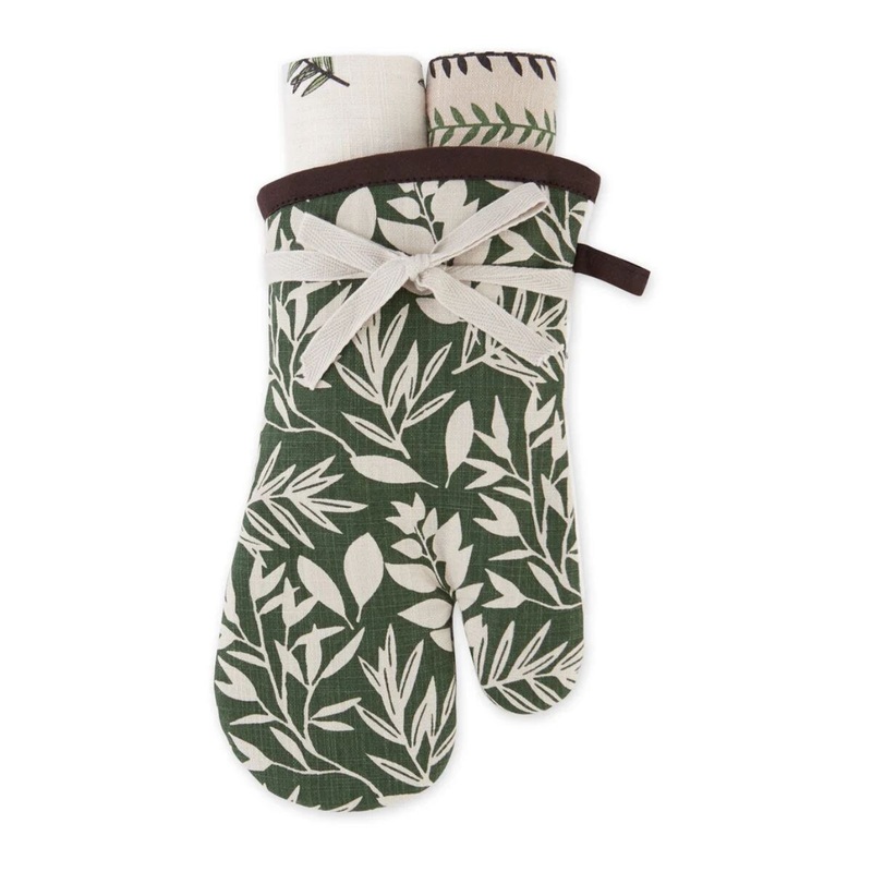 Garden Greens Oven Mitt Gift Set