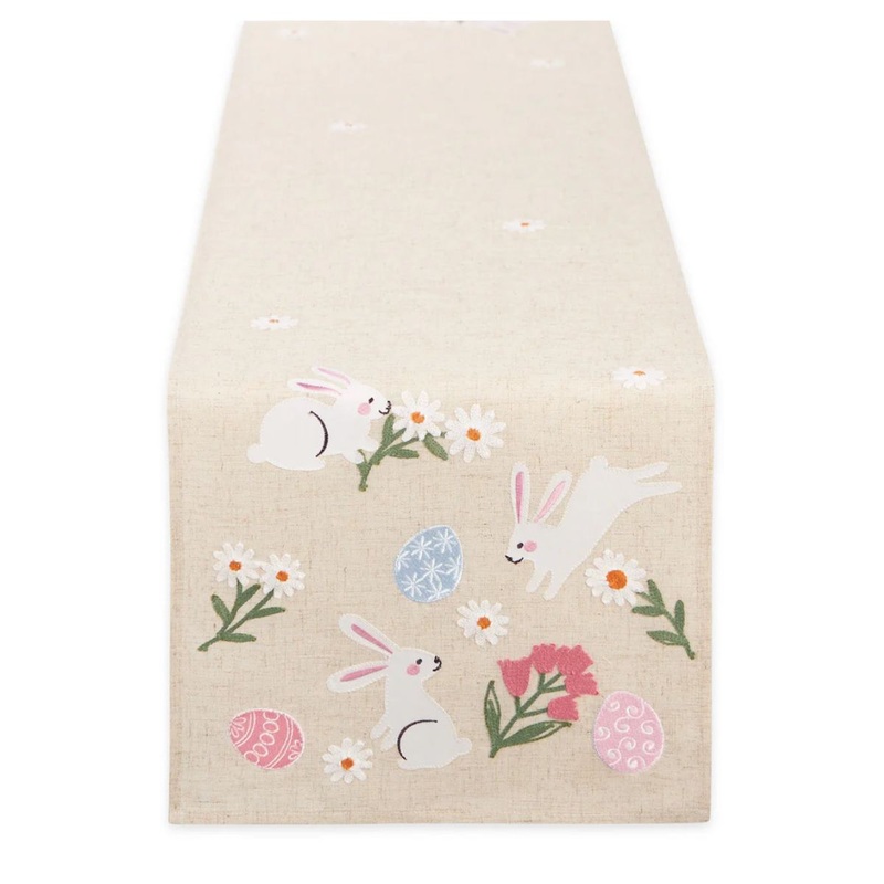 Hoppy Easter Embellished Table Runner